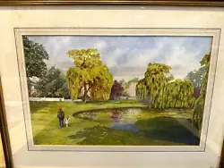 Buy Original Watercolour By P.E. Garbe 'Can We Feed The Ducks' Ham Common, London • 141.20£