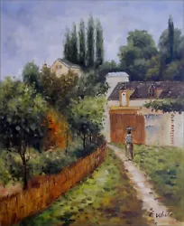 Buy Alfred Sisley Garden Path @ Louveciennes Repro Hand Painted Oil Painting 20x24in • 29.05£