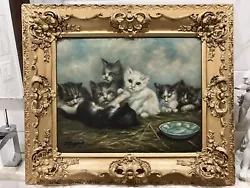 Buy Pussy Cat Painting 19 Century • 448.87£