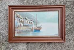 Buy Oil Painting Signed Cielazzo,village Scene Detailed • 8£