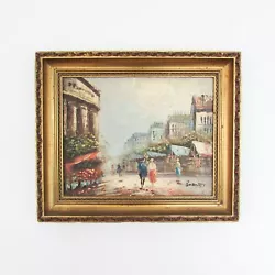 Buy Original Oil Painting Caroline Burnett Paris Streets Framed Small Impressionist • 65£
