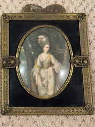 Buy Antique  Miniature Portrait Of Elizabeth Carnac Painting By Joshua Reynolds • 41.44£