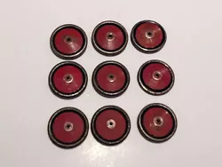 Buy Meccano 9 X No 187 Red/Black Road Wheels Stamped MMIE • 5.99£