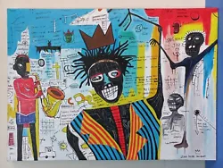 Buy Jean-Michel Basquiat (Handmade)  Painting On Canvas Signed & Stamped 50x70 Cm • 672.02£