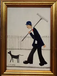 Buy Original Painting After L.s. Lowry  Man With A Rake  Framed • 18£