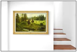 Buy Robert Duncan Large Original Painting On Canvas Signed Landscape Horse Framed • 10,968.15£