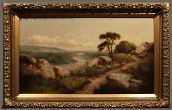 Buy Late 19th Century British Landscape Mountain View Of River With A Figure • 6,314.88£