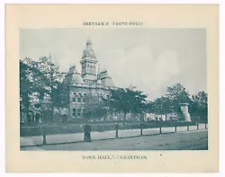 Buy Grantham Town Hall Lincolnshire Antique Print Picture Victorian 1900 BPF#999 • 2.99£