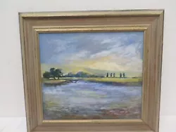 Buy Art Oil Painting By Julie Anne Wray Seascape River Sea Trees Mountain • 75£