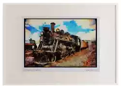 Buy 578040 Antique Train A2 Picture Frame Watercolour Print • 66.99£