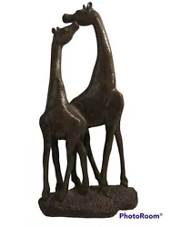 Buy Beautiful Double Giraffe Statue Safari Jungle Tribal Room Art Sculpure Decor • 57.84£