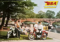 Buy BSA Motorcycle Rare Vintage A1 Car Poster • 18£