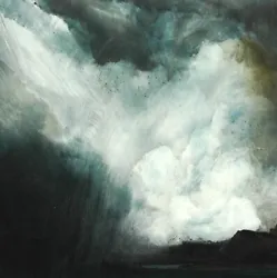 Buy Original Scottish Art  - Oil Painting - Cloud Over The Trotternish Ridge • 95£
