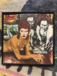 Buy David Bowie Glitter Art Vinyl Record Framed Artwork Diamond Dogs  • 75.60£