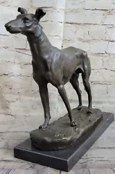 Buy Signed Fremiet Strong Greyhound Sa Bronze Sculpture Statue Figurine Decor Sale • 165.49£