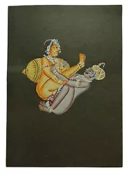 Buy Indian Miniature Art Watercolor Old Paper Nude Painting Mughal Emperor Erotic • 8.28£