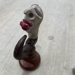 Buy Gale Hart Akwqrd Weird Art Sculpure Mixed Material Art Cast Anchor Face Tongue • 1,133.99£
