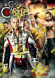 Buy #611 Wwe Clash At The Castle Scotland 2024 Quality A4 A3 Poster • 7.99£