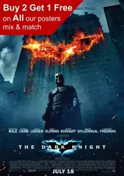Buy Batman The Dark Knight 2008 Movie Poster A5 A4 A3 A2 A1 • 15.99£