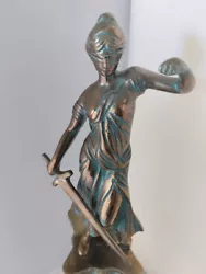 Buy Sculpture   Themis - Goddess Of Justice   Gold Bronze 1.85kg • 59.95£