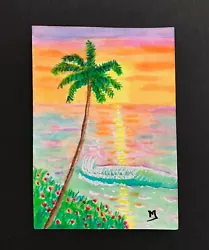 Buy Hawaii Original Watercolor Painting Maui Painting, Beach Sunset Art  Beach ACEO • 13.78£