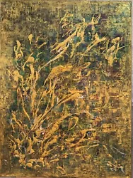Buy Contemporary Painting-Gold Acrylic And Oil On Canvas- Bouquet 01  - Gold - 24k  • 180£