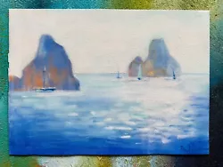 Buy Painting Painting Original Pastel Pastel Picture Landscape Sea Sea Sunset • 17.16£