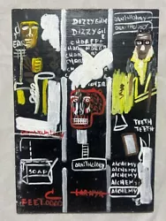 Buy Jean-Michel Basquiat, Wood Painting - Dimensions: 9.05 X 13 IN • 103.36£