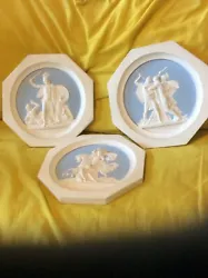 Buy Three Russian Octagonal Plaques Late C1980s  • 28£