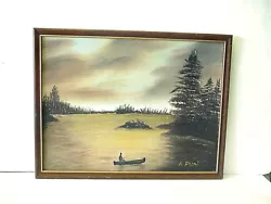 Buy Fishing At Sunset 12x16  Framed Painting By A. Pliml • 49.60£