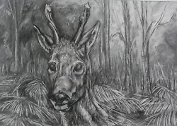 Buy Original Drawing By Jonathan Annable, Thieves Wood, Deer • 35£