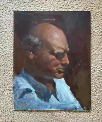 Buy Oil Painting Portrait Of A Man  Winston Churchill Dick Choate 2000 • 107.71£