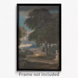 Buy David Cox - Landscape With A Man Washing His Feet At A Fountain, After Poussin • 20.66£