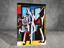 Buy Pablo Picasso The Three Dancers CUBISM CANVAS PAINTING ART PRINT WALL 750 • 12.92£