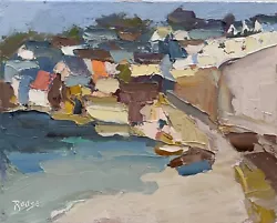 Buy STUDIO CLEAR-OUT Oil By Jane Roose 'St MAWES' Cornwall Abstract Impressionism • 60£