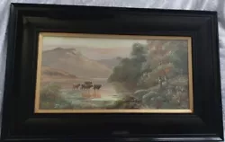 Buy Signed Oil Painting B Davis 1904 Scottish Highlands • 99.99£