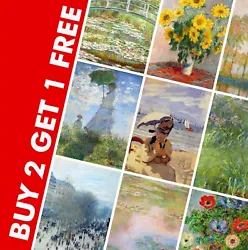 Buy Claude Monet Paintings Prints - Vintage Art Posters - Antique Fine Art Decor • 2.99£