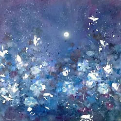 Buy Spring Awakening In Sapphire - Original Moonlight Painting  - By Jennifer TAYLOR • 380£
