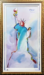 Buy Peter Max  Statue Of Liberty  1989 |  Original Painting |  71 X 35  | Art Basel • 78,749.46£