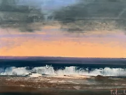 Buy Painting Painting Original Pastel Pastel Picture Landscape Sunset Sea • 8.58£