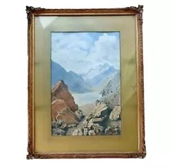 Buy Divine, H. A. Cooper Early 20th Century Watercolour Chilean/Andes Mountains (M) • 120£