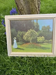Buy CLAUDE MONET Oil Painting On Canvas Hand Painted Copy SIGNED Woman In A Garden • 75£