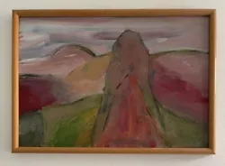 Buy Original Mid Century Abstract Modernist Style Landscape Oil On Board Painting • 0.99£