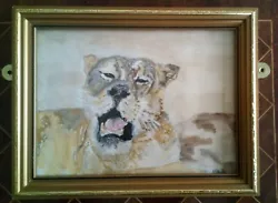 Buy Original Watercolour Painting Of A Lionness By Local Artist Sandra Foxall  • 7£