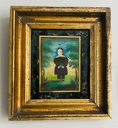 Buy Antique Authentic Signed James Sanforth Ellsworth Portrait Painting Of A Girl • 3,584.94£