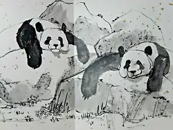 Buy Debbi Saccomanno Chan Hand Painted Folding Painting Album We Love Panda's • 19,927.50£