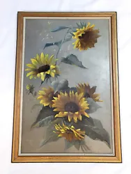 Buy Victorian Oil - Study Of Sunflowers (Dated 1899) • 95£
