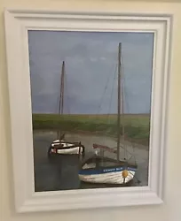 Buy Original Acrylic Painting - Sailing Boats At Blakeney, Norfolk • 150£