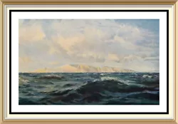 Buy Original 1929 HENRY MOORE Art Print - Seascape NEARING THE NEEDLES Isle Of Wight • 5£