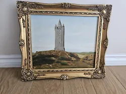 Buy Antique Scrabo Tower N.Ireland Oil Painting 1988 • 29.99£